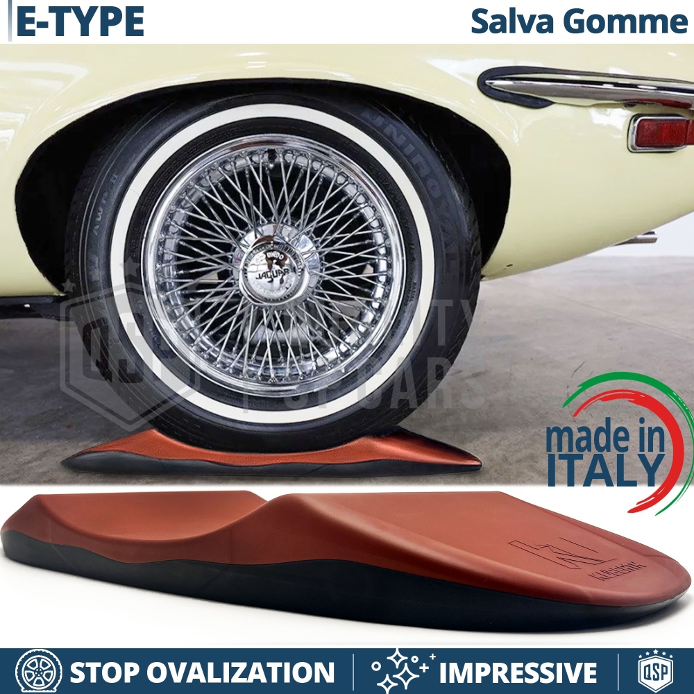 PROTECTORES DE NEUMÁTICOS Anti Deformación, Rojos para Jaguar E-Type | Originales Kuberth HECHO EN ITALIA