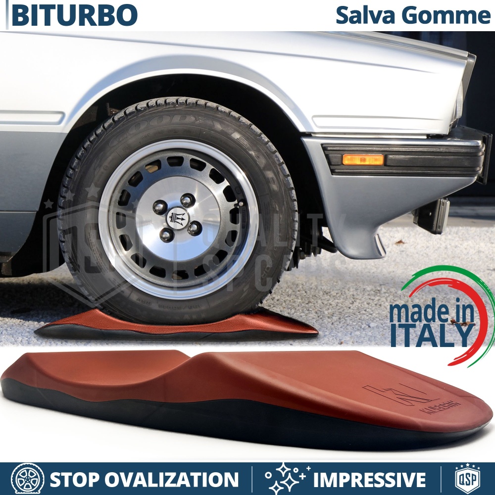 PROTECTORES DE NEUMÁTICOS Anti Deformación, Rojos para Maserati Biturbo | Originales Kuberth HECHO EN ITALIA