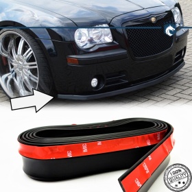 SPOILER Alerón Adhesivo PARA CHRYSLER 300M-300C LABIO parachoques LIP o Faldones Laterales en EPDM NEGRO flexible