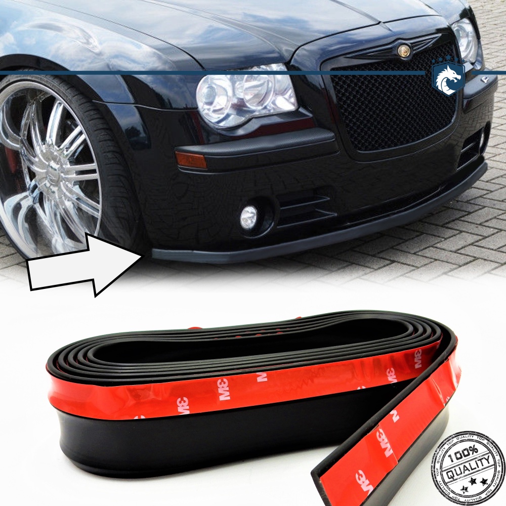SPOILER Alerón Adhesivo PARA CHRYSLER 300M-300C LABIO parachoques LIP o Faldones Laterales en EPDM NEGRO flexible SPOILER Alerón Adhesivo PARA CHRYSLER 300M-300C LABIO parachoques LIP o Faldones Laterales en EPDM NEGRO flexible