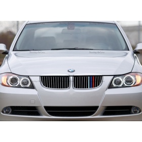 3x RIÑONES REJILLA para BMW SERIE 3 (E90 E91) 2003-2008 PRE - FACELIFT en colores M Sport