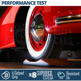 PROTECTORES DE NEUMÁTICOS Anti Deformación, Rojos para Porsche 356 | Originales Kuberth HECHO EN ITALIA