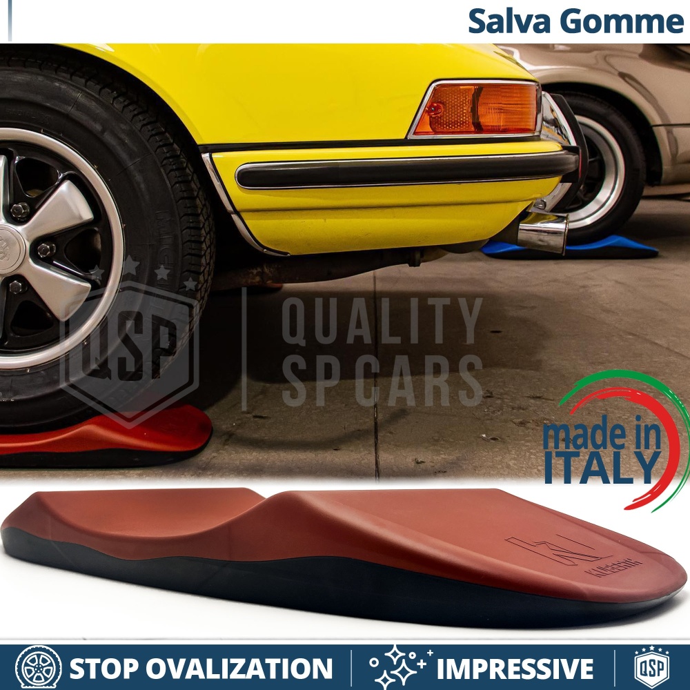 PROTECTORES DE NEUMÁTICOS Anti Deformación, Rojos para Porsche 912 | Originales Kuberth HECHO EN ITALIA
