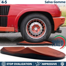 PROTECTORES DE NEUMÁTICOS Anti Deformación, Rojos para Renault 4, 5 | Originales Kuberth HECHO EN ITALIA