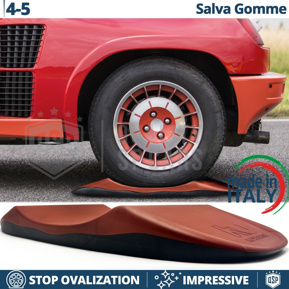PROTECTORES DE NEUMÁTICOS Anti Deformación, Rojos para Renault 4, 5 | Originales Kuberth HECHO EN ITALIA