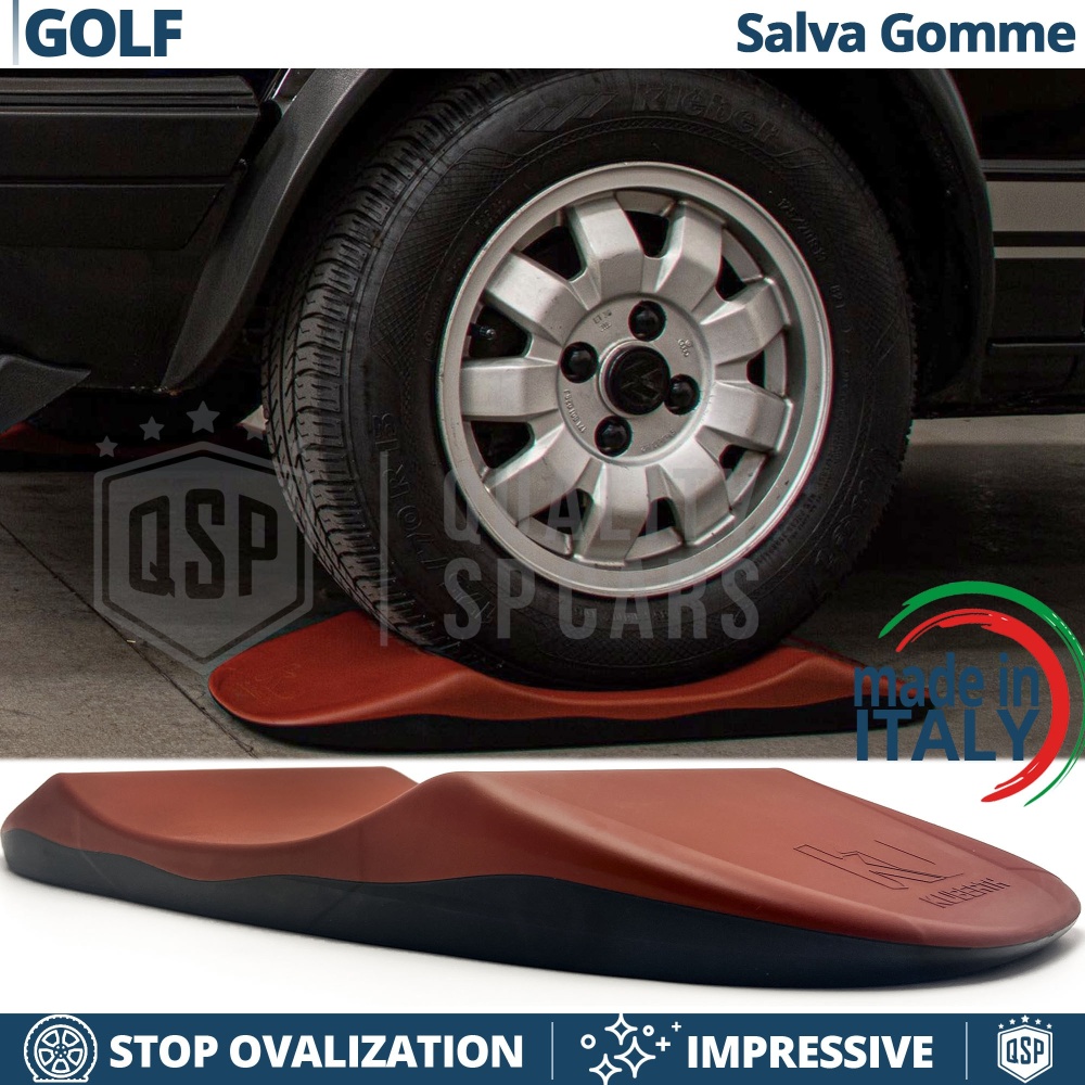 PROTECTORES DE NEUMÁTICOS Anti Deformación, Rojos para Volkswagen Golf 1, 2 | Originales Kuberth HECHO EN ITALIA