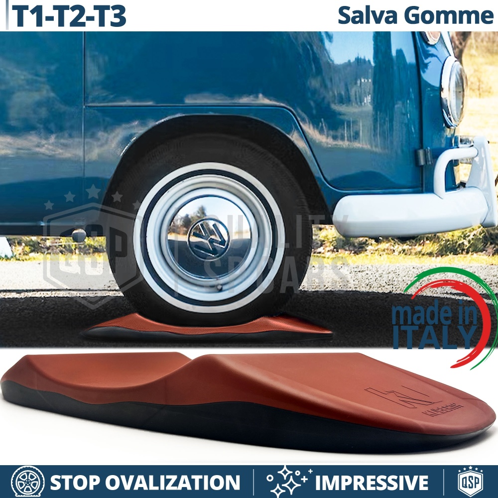 PROTECTORES DE NEUMÁTICOS Anti Deformación, Rojos para Volkswagen T1, T2, T3 | Originales Kuberth HECHO EN ITALIA