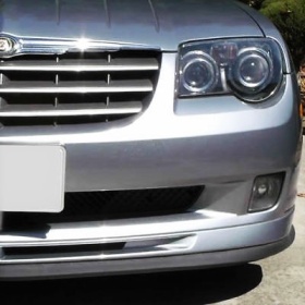 SPOILER Alerón Adhesivo PARA CHRYSLER CROSSFIRE-CRUISER-VOYAGER LABIO parachoques LIP o Faldones Laterales en EPDM NEGRO flexible