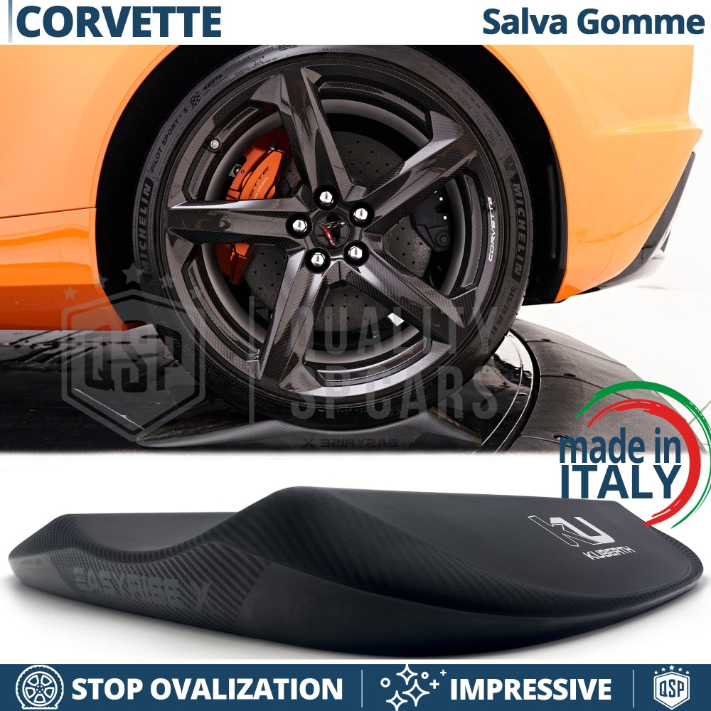 PROTECTORES DE NEUMÁTICOS Carbono para Chevrolet Corvette, Anti Deformación | Originales Kuberth HECHO EN ITALIA