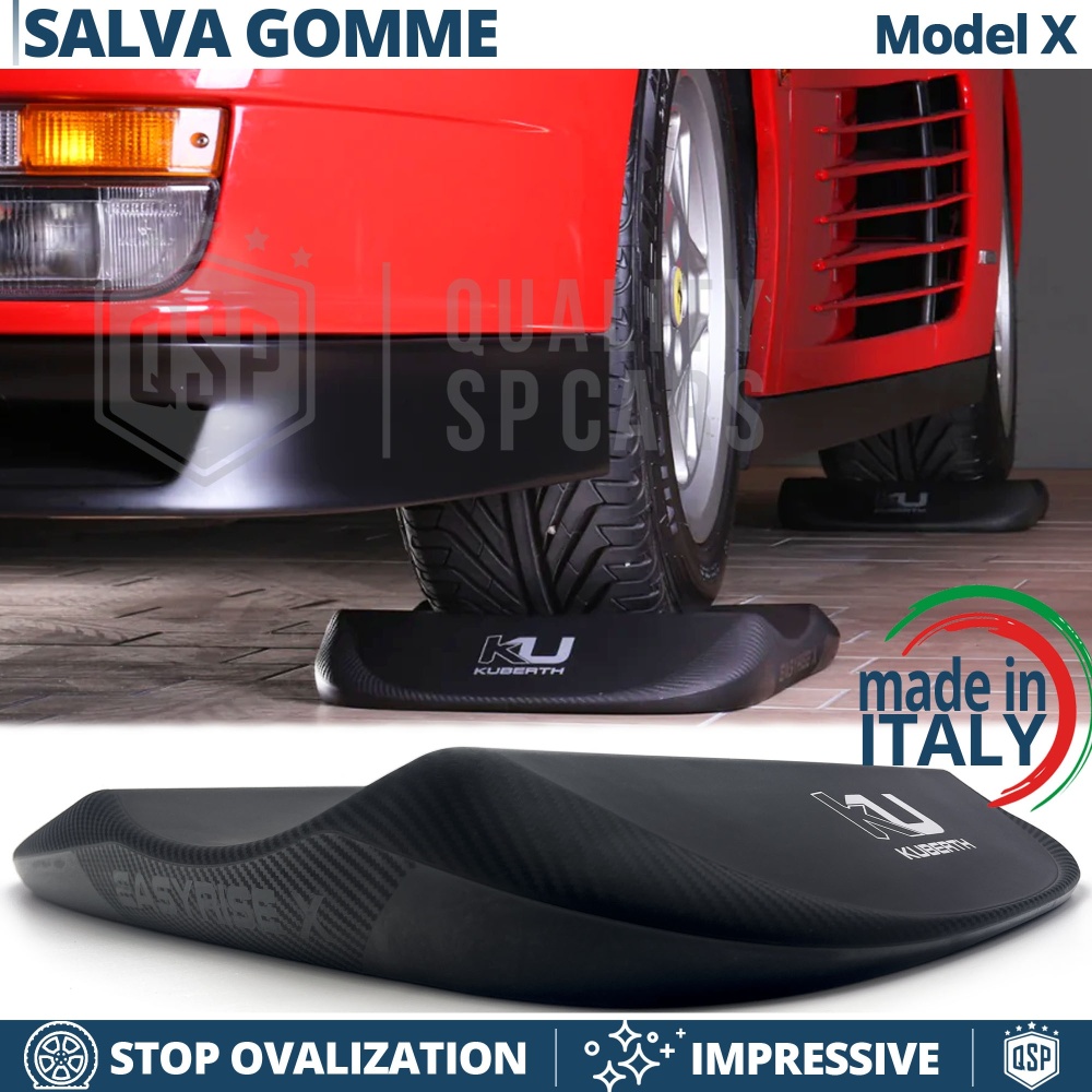 PROTECTORES DE NEUMÁTICOS Carbono para Ferrari Testarossa, Anti Deformación | Originales Kuberth HECHO EN ITALIA