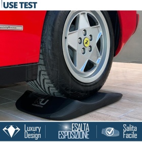 PROTECTORES DE NEUMÁTICOS Carbono para Ferrari Testarossa, Anti Deformación | Originales Kuberth HECHO EN ITALIA