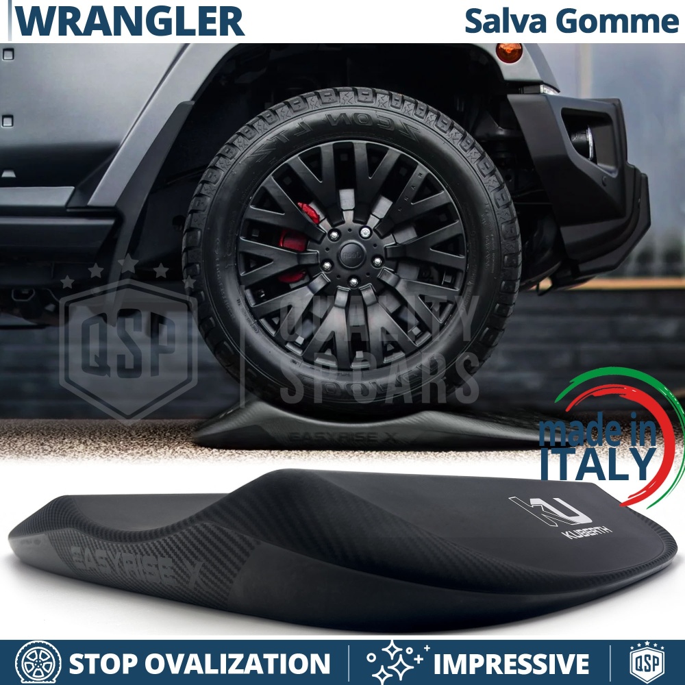 PROTECTORES DE NEUMÁTICOS Carbono para Jeep Wrangler, Anti Deformación | Originales Kuberth HECHO EN ITALIA