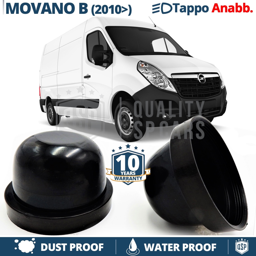 1 TAPÓN GUARDAPOLVO de faro para OPEL MOVANO B (2010-) Luces de Cruce Cubierta Bombilla para Installación Kit Led Xenon