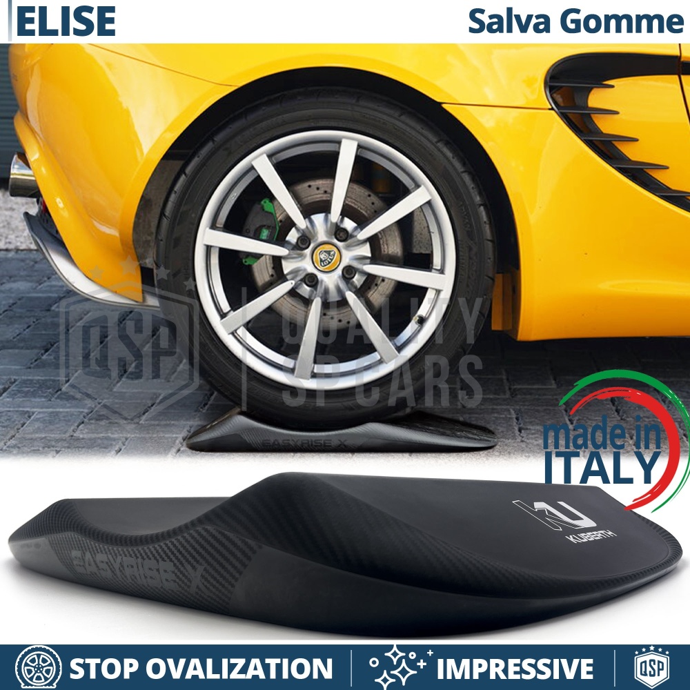 PROTECTORES DE NEUMÁTICOS Carbono para Lotus Elise, Anti Deformación | Originales Kuberth HECHO EN ITALIA