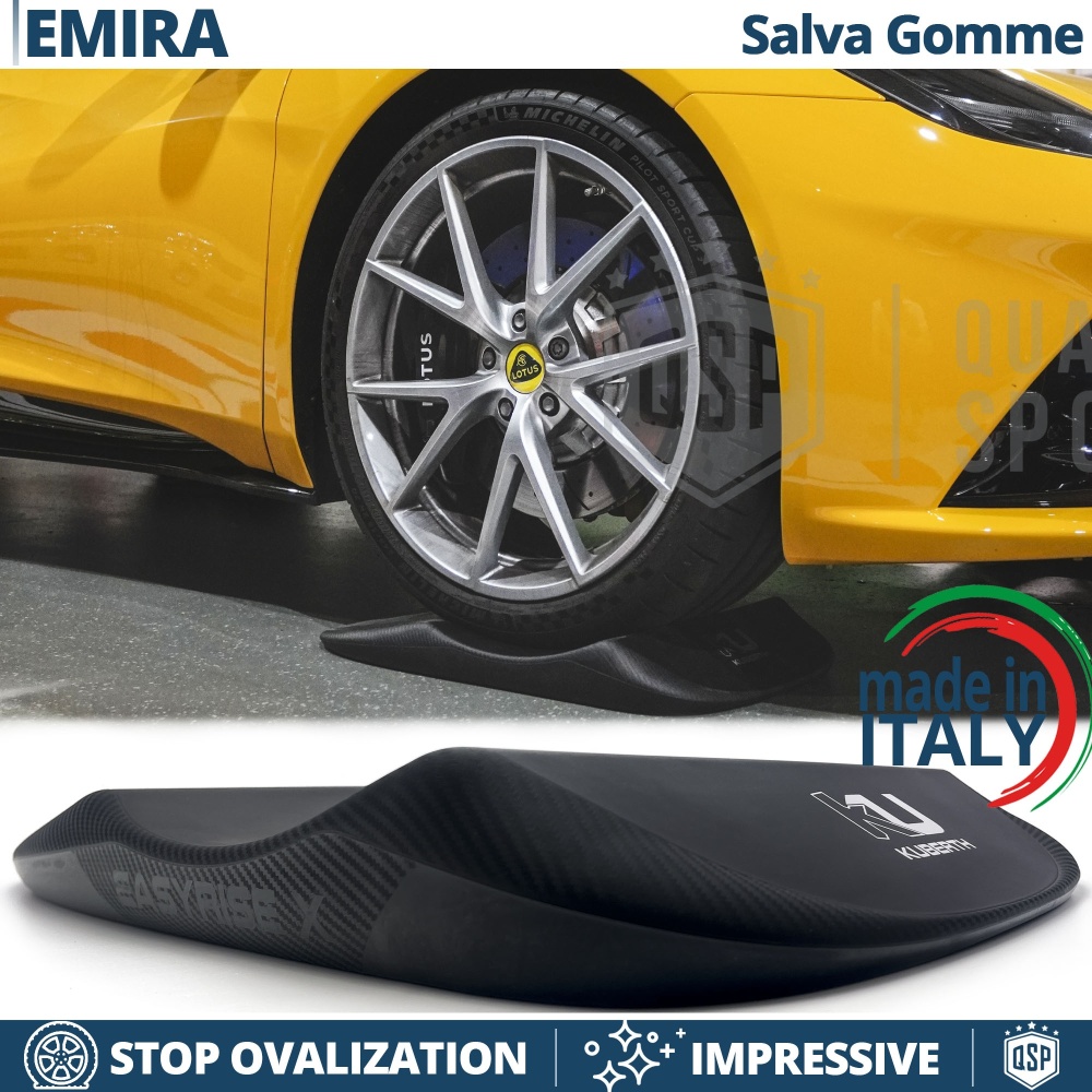 Cuscini SALVA GOMME Carbon Per Lotus Emira, Antiovalizzanti Ruote | Originali Kuberth MADE IN ITALY
