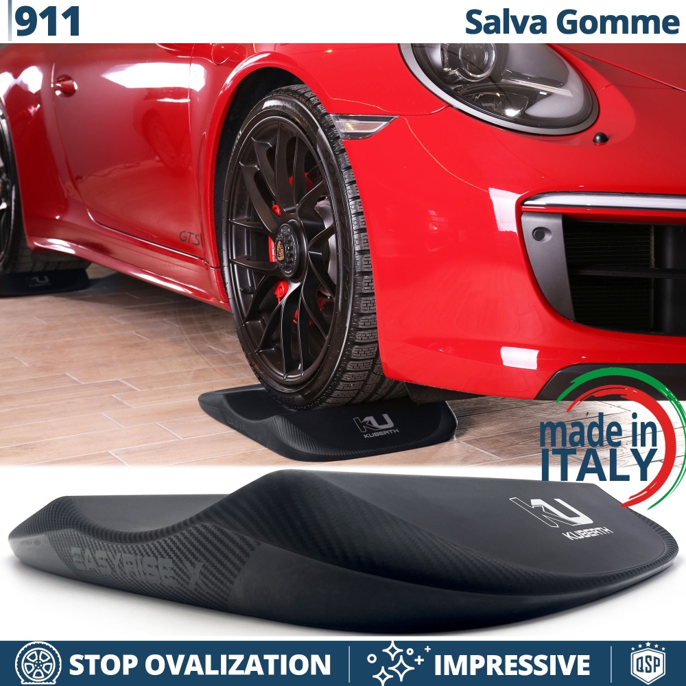 PROTECTORES DE NEUMÁTICOS Carbono para Porsche 911, Anti Deformación | Originales Kuberth HECHO EN ITALIA