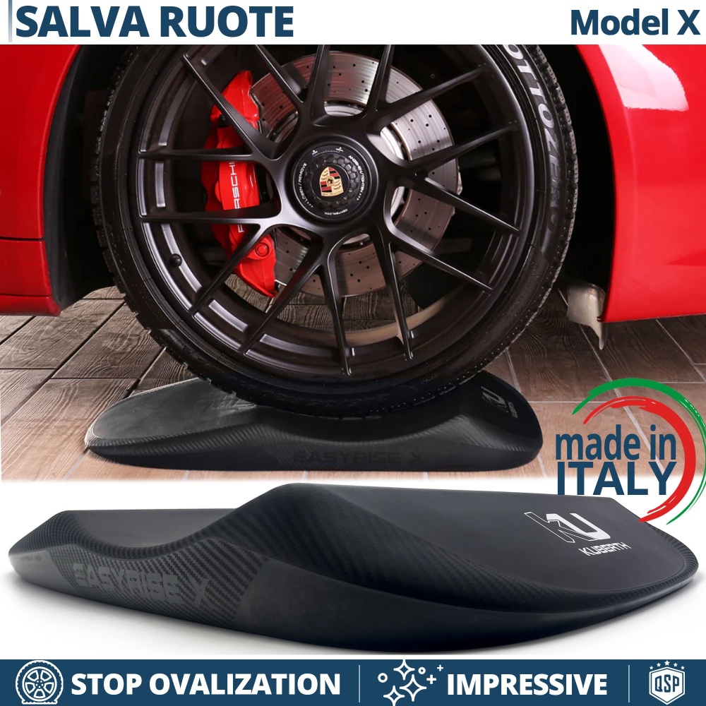 PROTECTORES DE NEUMÁTICOS Carbono para Porsche Cayenne, Anti Deformación | Originales Kuberth HECHO EN ITALIA