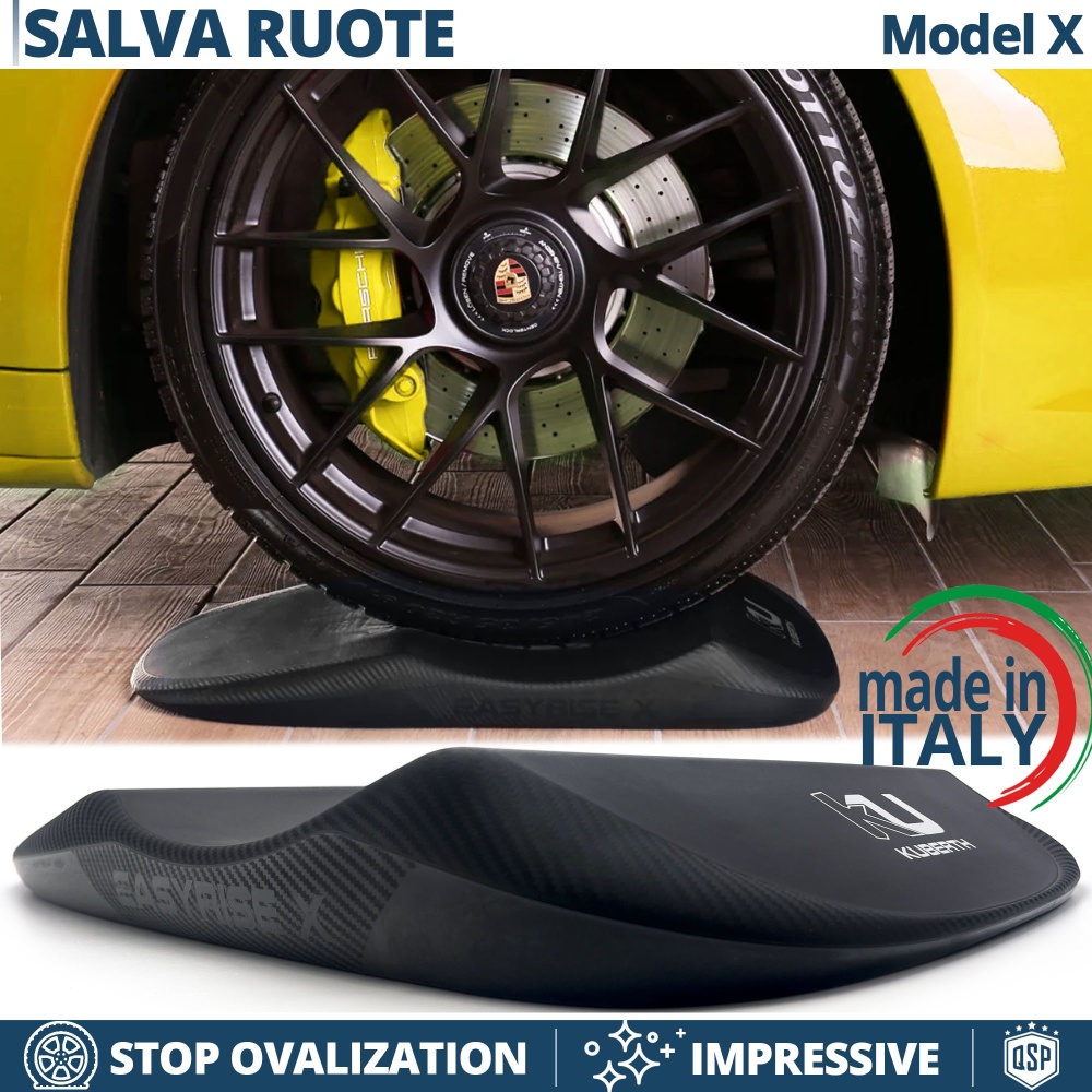 PROTECTORES DE NEUMÁTICOS Carbono para Porsche Cayman, Anti Deformación | Originales Kuberth HECHO EN ITALIA