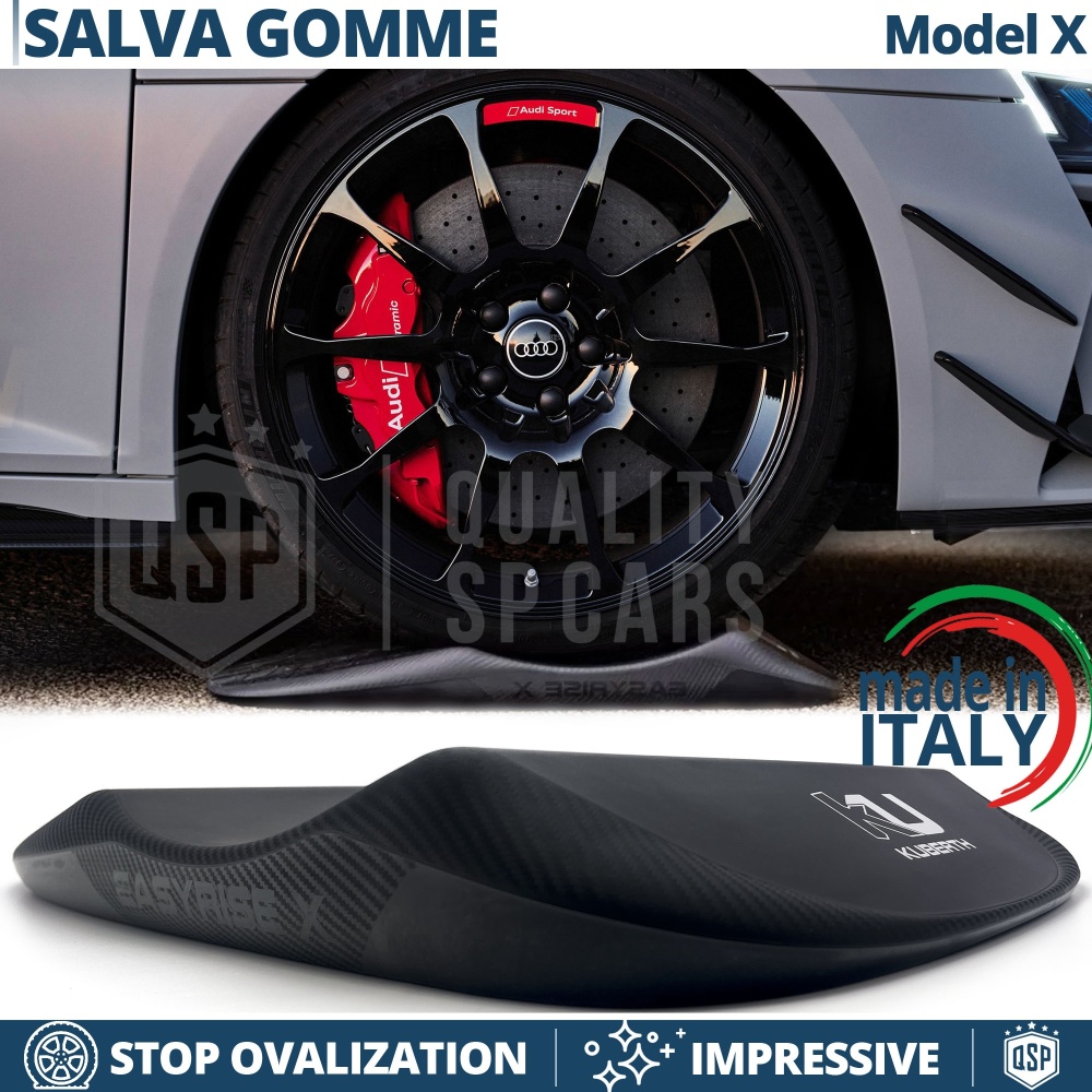 PROTECTORES DE NEUMÁTICOS Carbono para Audi E-Tron GT, Anti Deformación | Originales Kuberth HECHO EN ITALIA
