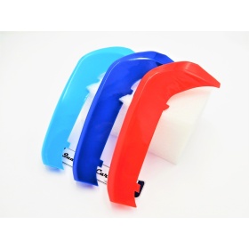 X3 Bandes en ABS COUVRE CALANDRE couleurs M SPORT pour BMW SERIE 1 (F20 F21) Phase II 15-17 avec Calandre à 11 Bandes