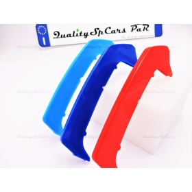 3x Grille COVER STRIPES in Colors M Sport for BMW 1 Series (F20 F21) 11-14 with 11 vertical grills