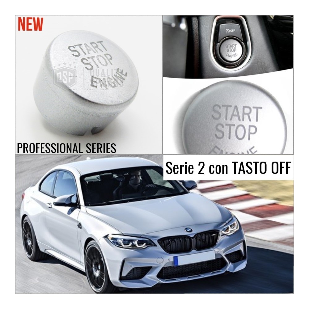 KEY ENGINE IGNITION SILVER BUTTON "START STOP ENGINE" IN ABS FOR BMW 2 SERIES ( F22 F23 ) with OFF Button, Anti-Scratches NO FOOTPRINT KEY ENGINE IGNITION SILVER BUTTON "START STOP ENGINE" IN ABS FOR BMW 2 SERIES ( F22 F23 ) with OFF Button, Anti-Scratches NO FOOTPRINT
