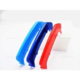 3x Grille COVER STRIPES in Colors M Sport for BMW 1 (F20 F21) 11-14 WITH 8 vertical grills