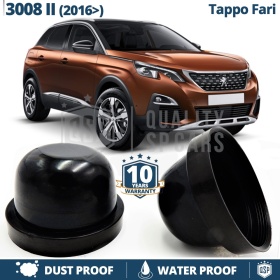 1 TAPÓN GUARDAPOLVO de faro para PEUGEOT 3008 II (2016-) Cubierta Bombilla 80 mm para Installación Kit Led Xenon