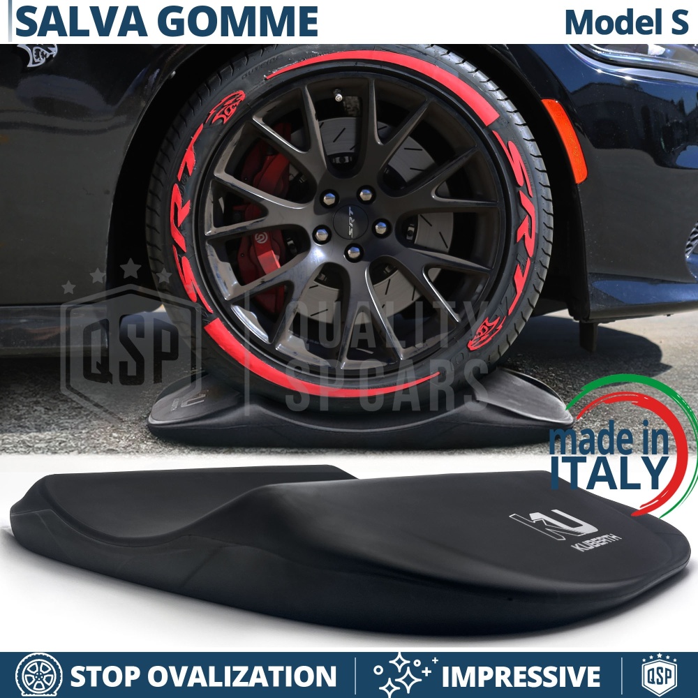 PROTECTORES DE NEUMÁTICOS Negros para Dodge Charger, Anti Deformación | Originales Kuberth HECHO EN ITALIA