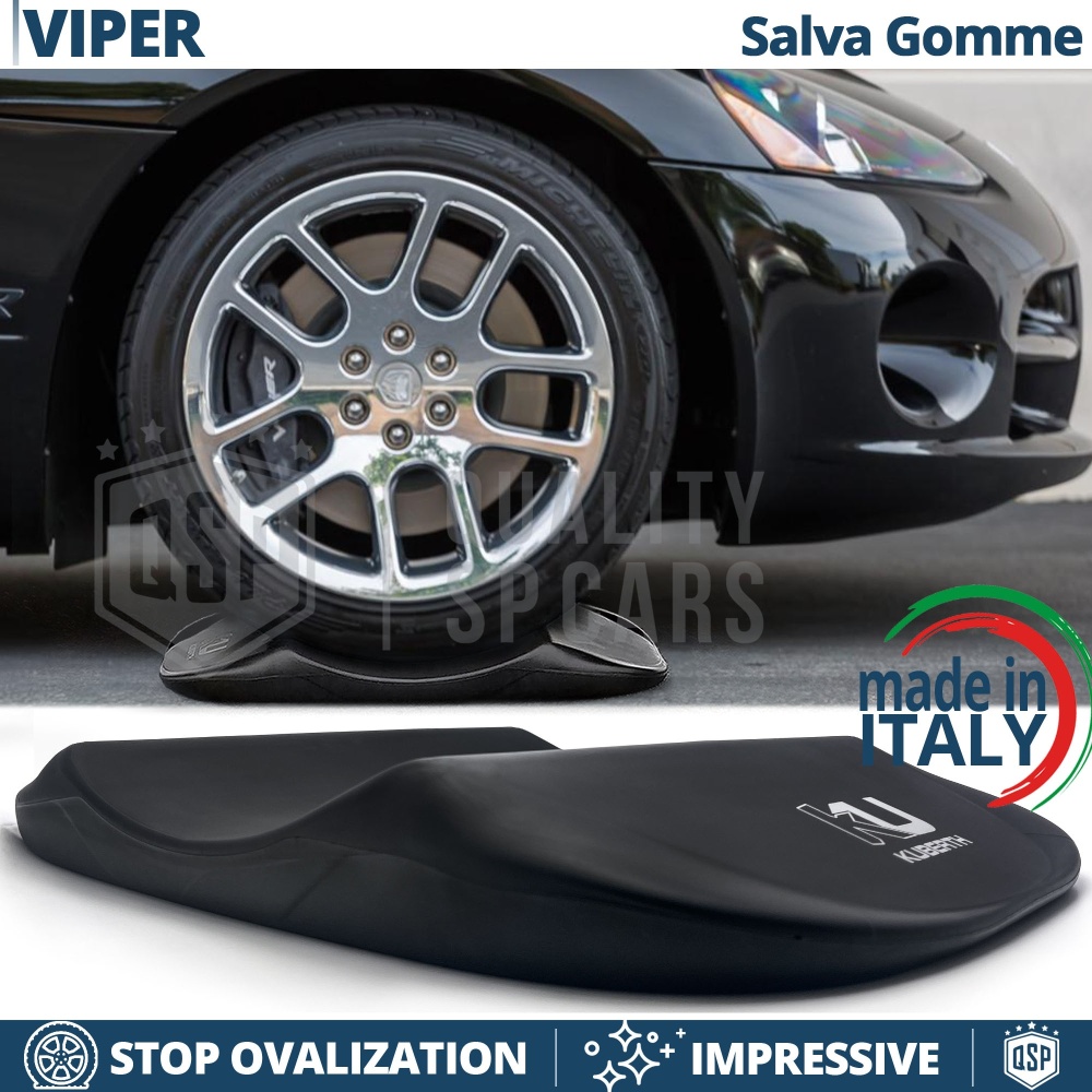 PROTECTORES DE NEUMÁTICOS Negros para Dodge Viper, Anti Deformación | Originales Kuberth HECHO EN ITALIA
