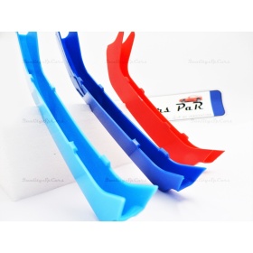 3x Grille COVER STRIPES in Colors M Sport for BMW 1 (F20 F21) 11-14 WITH 8 vertical grills