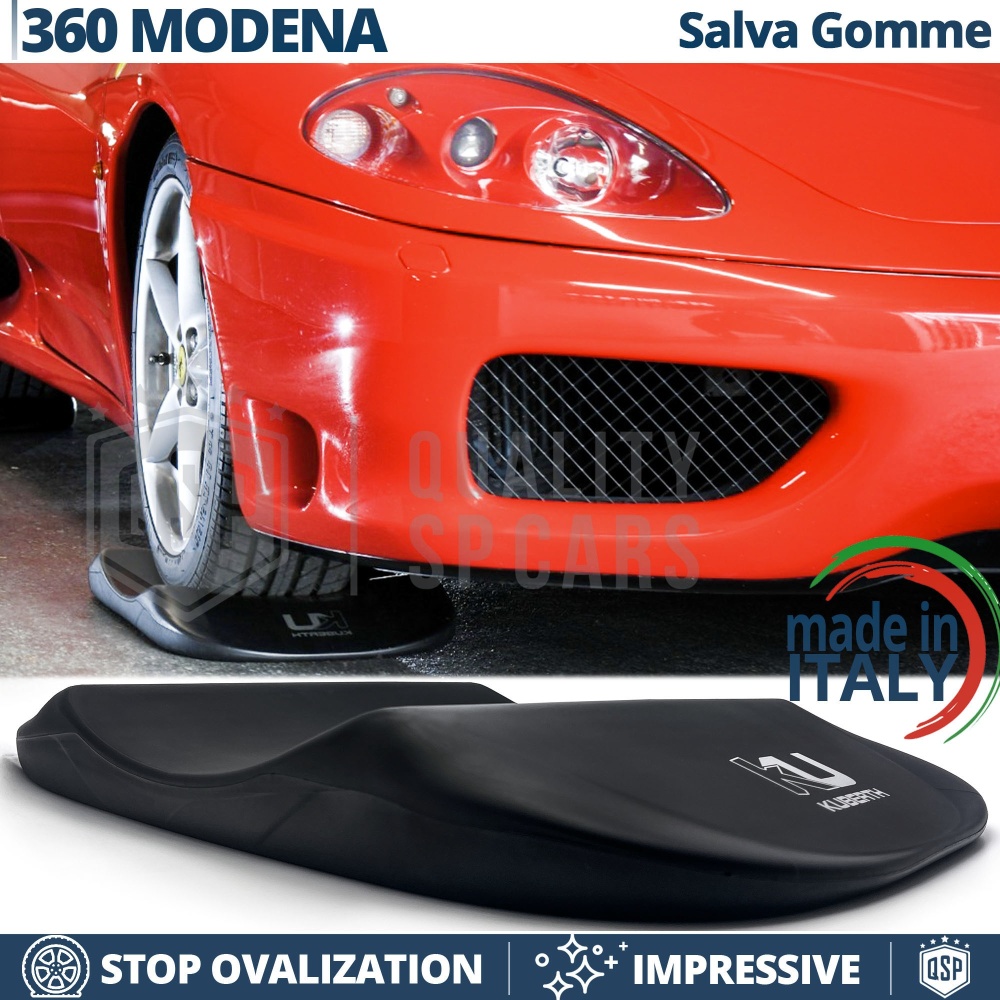 PROTECTORES DE NEUMÁTICOS Negros para Ferrari 360, Anti Deformación | Originales Kuberth HECHO EN ITALIA