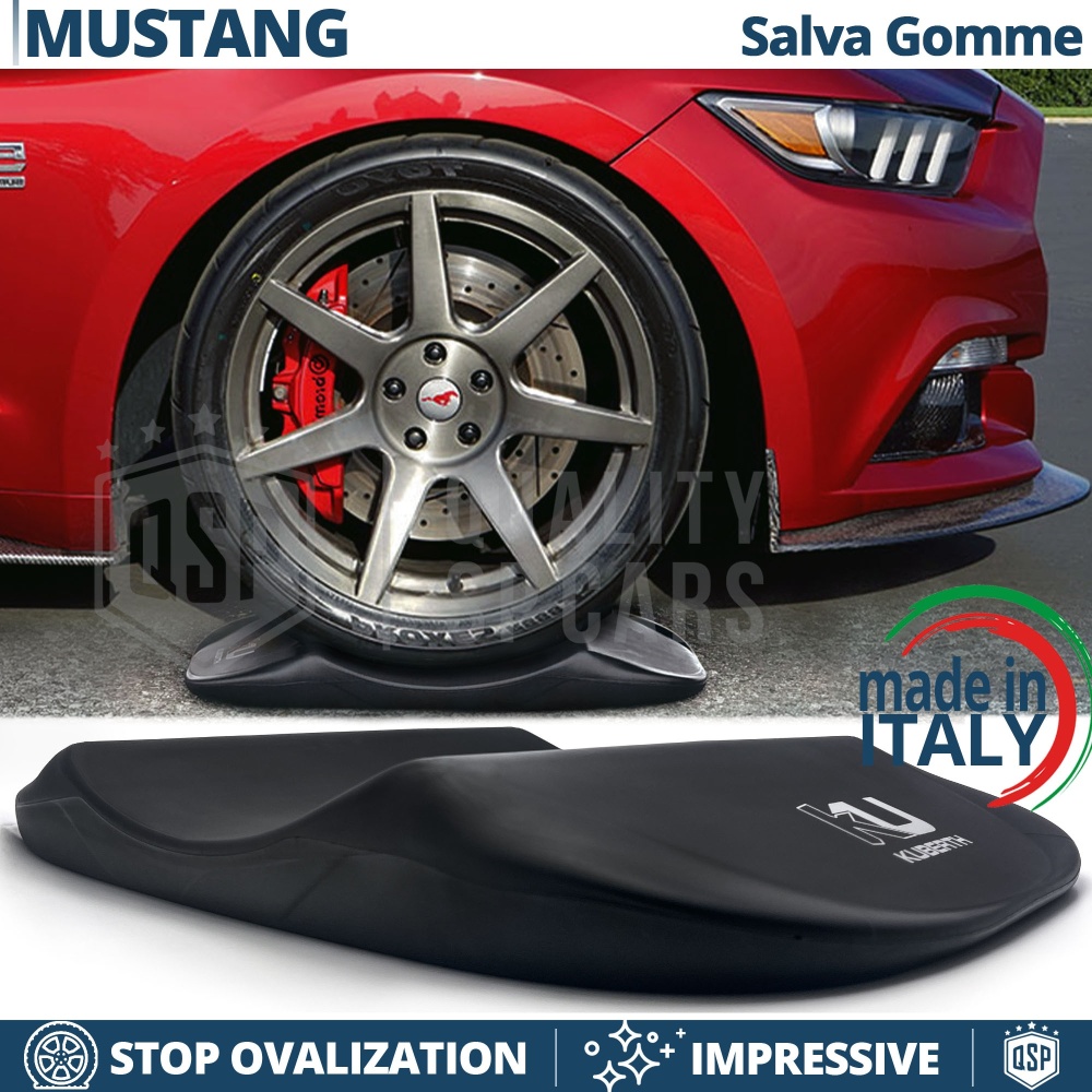 PROTECTORES DE NEUMÁTICOS Negros para Ford Mustang, Anti Deformación | Originales Kuberth HECHO EN ITALIA