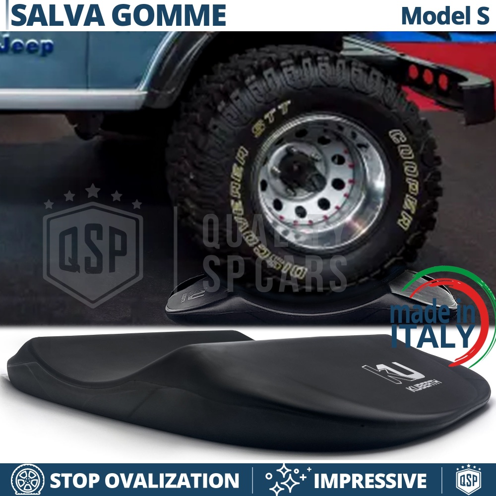 PROTECTORES DE NEUMÁTICOS Negros para Jeep Grand Cherokee, Anti Deformación | Originales Kuberth HECHO EN ITALIA