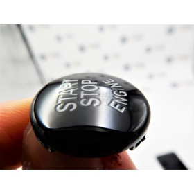 KEY ENGINE IGNITION BLACK BUTTON "START STOP ENGINE" IN ABS FOR BMW VERSIONS E, Anti-Scratches NO FOOTPRINT