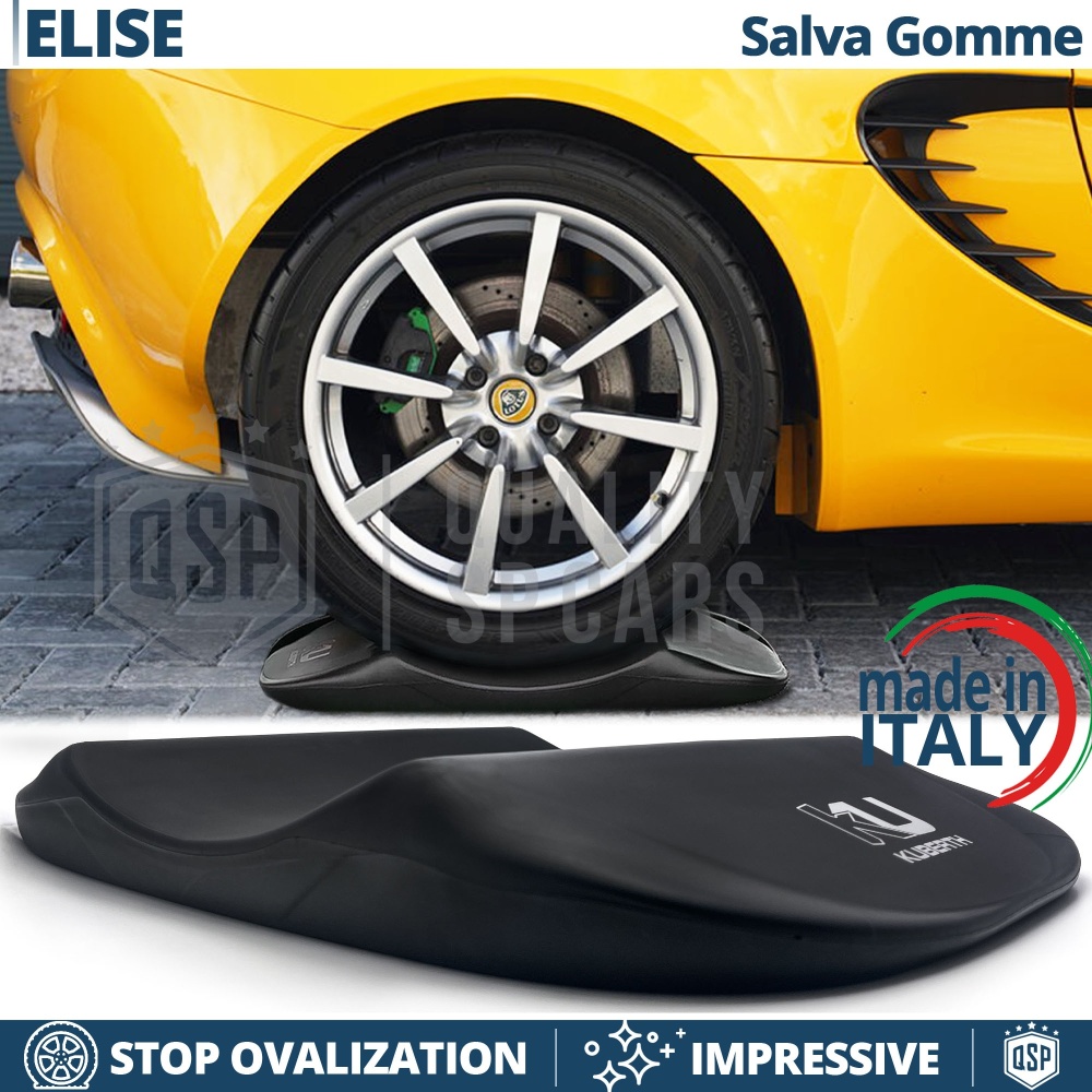 PROTECTORES DE NEUMÁTICOS Negros para Lotus Elise, Anti Deformación | Originales Kuberth HECHO EN ITALIA