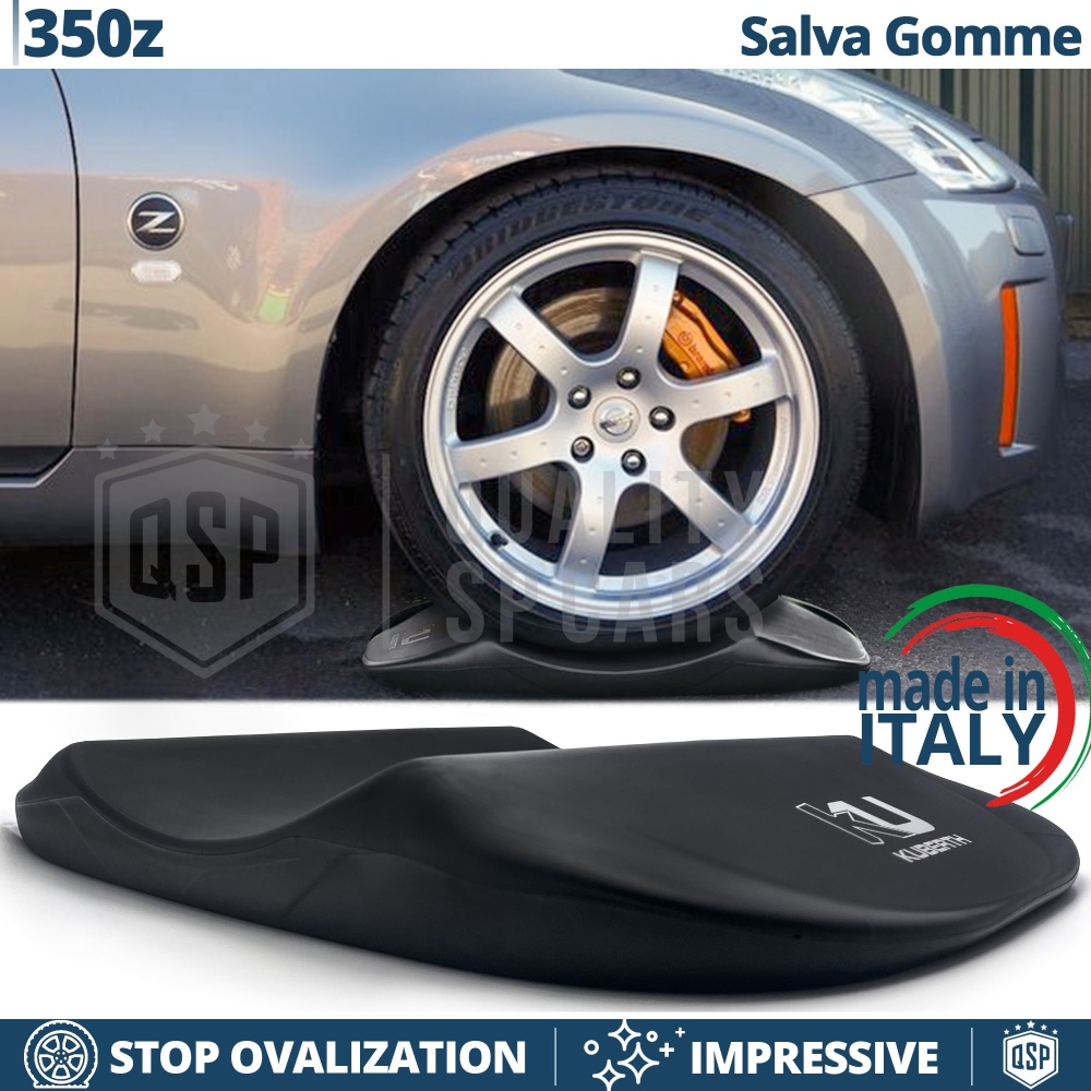 PROTECTORES DE NEUMÁTICOS Negros para Nissan 350Z, Anti Deformación | Originales Kuberth HECHO EN ITALIA