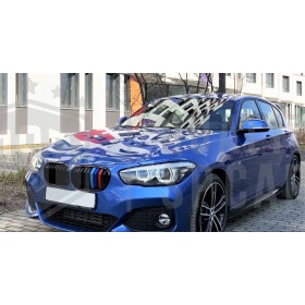 3x RIÑONES REJILLA en ABS en colores M Sport para BMW SERIE 1 (F20 F21) 15-17 Facelift REJILLA A 9 BANDAS