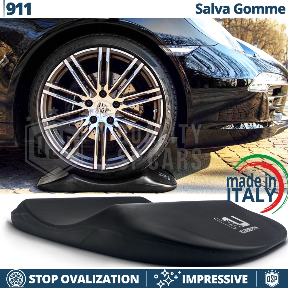 PROTECTORES DE NEUMÁTICOS Negros para Porsche 911, Anti Deformación | Originales Kuberth HECHO EN ITALIA