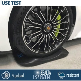 PROTECTORES DE NEUMÁTICOS Negros para Porsche Cayenne, Anti Deformación | Originales Kuberth HECHO EN ITALIA
