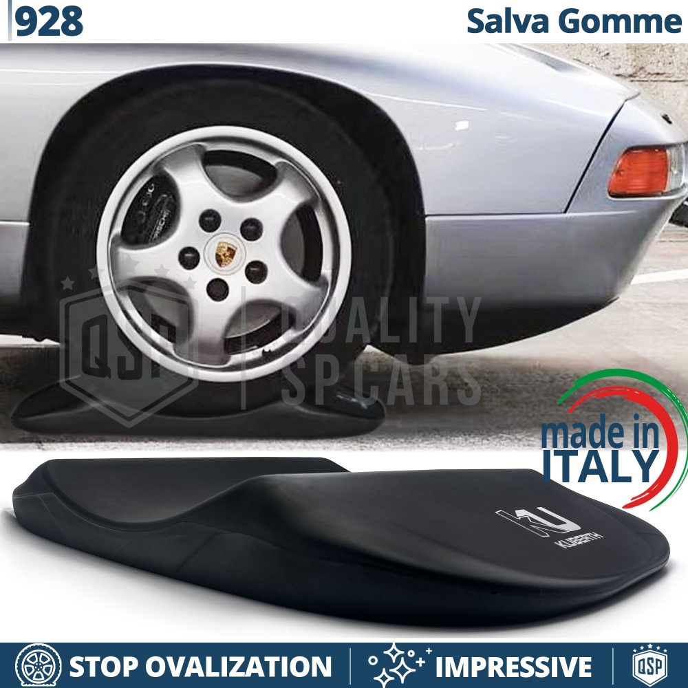 PROTECTORES DE NEUMÁTICOS Negros para Porsche 928, Anti Deformación | Originales Kuberth HECHO EN ITALIA