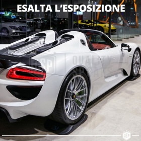 PROTECTORES DE NEUMÁTICOS Negros para Porsche 918 Spyder, Anti Deformación | Originales Kuberth HECHO EN ITALIA