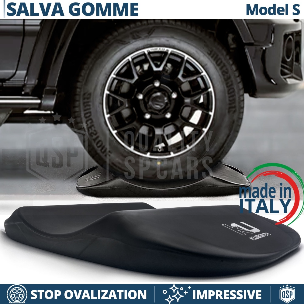 PROTECTORES DE NEUMÁTICOS Negros para Suzuki Samurai SJ, Anti Deformación | Originales Kuberth HECHO EN ITALIA