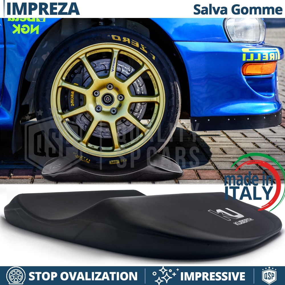 PROTECTORES DE NEUMÁTICOS Negros para Subaru Impreza, Anti Deformación | Originales Kuberth HECHO EN ITALIA
