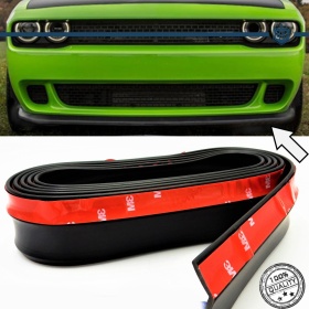 SPOILER Alerón Adhesivo PARA DODGE CHALLENGER LABIO parachoques LIP o Faldones Laterales en EPDM NEGRO flexible