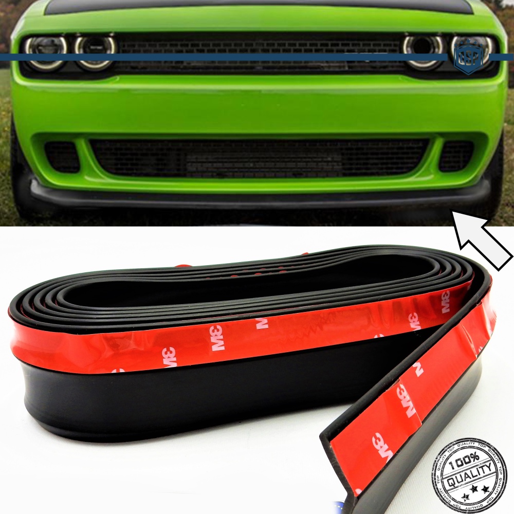 SPOILER Alerón Adhesivo PARA DODGE CHALLENGER LABIO parachoques LIP o Faldones Laterales en EPDM NEGRO flexible SPOILER Alerón Adhesivo PARA DODGE CHALLENGER LABIO parachoques LIP o Faldones Laterales en EPDM NEGRO flexible