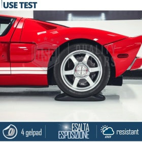 Black TIRE CRADLES For Ford GT, Flat Stop Protector | Original Kuberth MADE IN ITALY