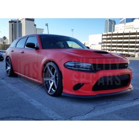 SPOILER Alerón Adhesivo PARA DODGE CHARGER, LABIO parachoques LIP o Faldones Laterales en EPDM NEGRO flexible