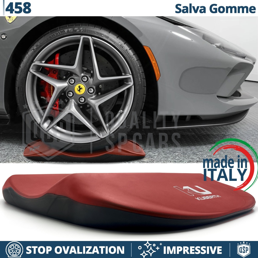 PROTECTORES DE NEUMÁTICOS Rojos para Ferrari 458, Anti Deformación | Originales Kuberth HECHO EN ITALIA