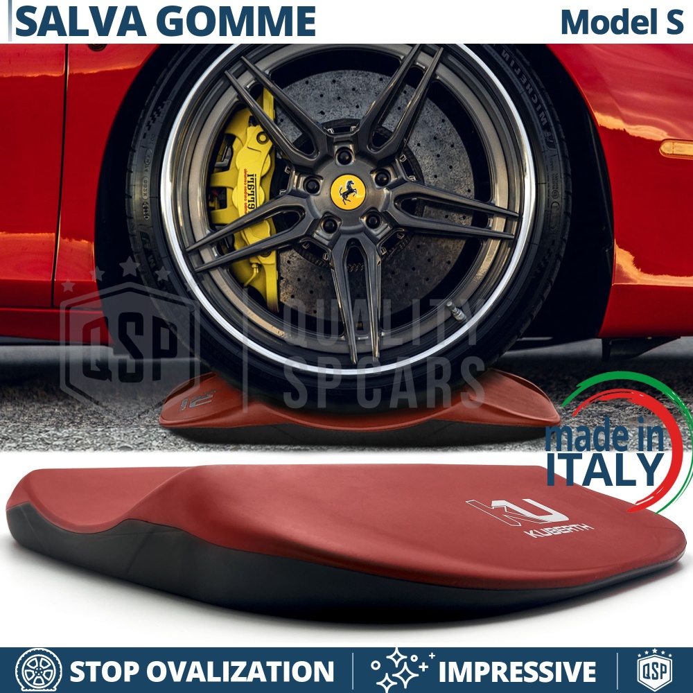 PROTECTORES DE NEUMÁTICOS Rojos para Ferrari Berlinetta, Anti Deformación | Originales Kuberth HECHO EN ITALIA